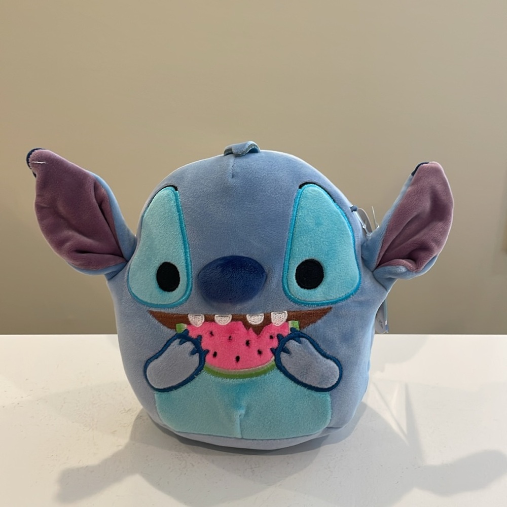 NWT 6.5” Disney Stitch Eating Watermelon 🍉 Squishmallow